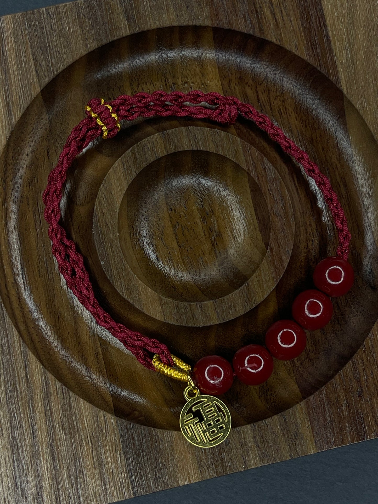 China Red String Bracelet - Peace and luck